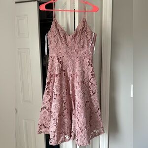 Pink/rose colored dress from Lulus